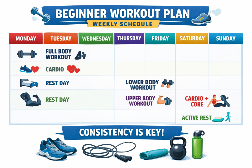 beginner-workout-plan-weekly-schedule