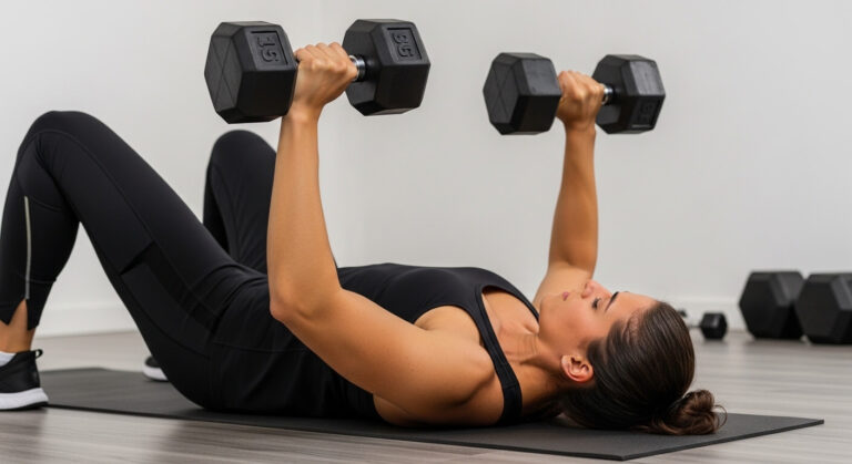 dumbbell chest workout without bench